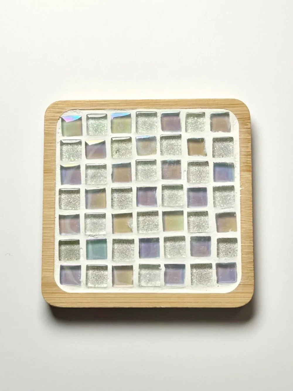 DIY Mosaic Tile Coaster Making Kit - White
